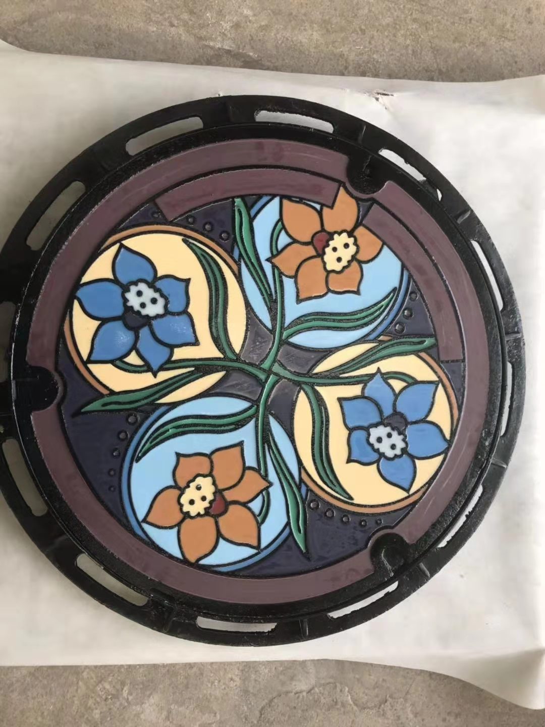 art manhole cover