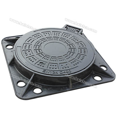 SMC Sewer Cover And Square Frame 750mm D400 Load Grade