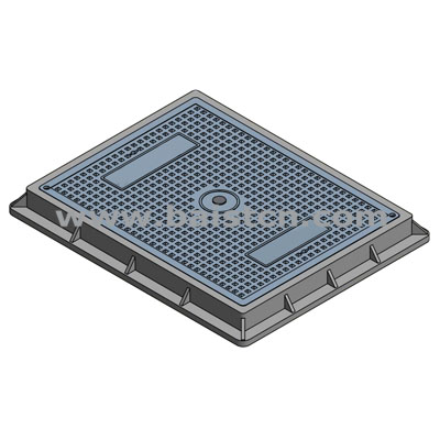 New Mold 450x600mm Resin Manhole Cover with Good Appearance