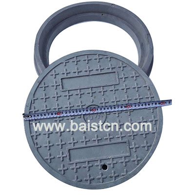 Round 400x40mm SMC Manhole Cover And Frame Load Bearing Capacity 30tons